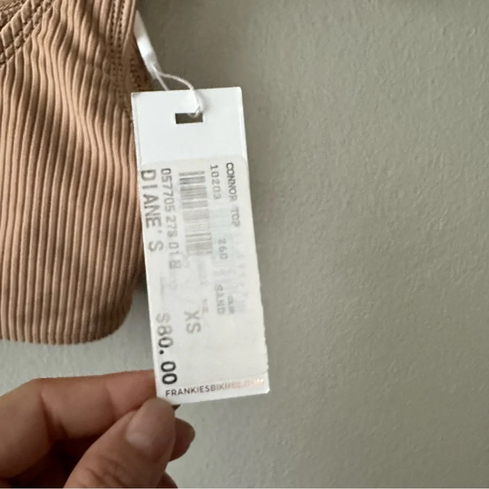 NWT Frankie’s Bikini Connor Sand Top